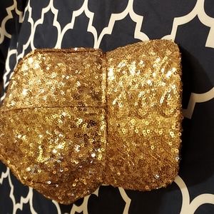 NWT- Lake Shore Drive- Gold Sequin Ball Cap (One-Size)